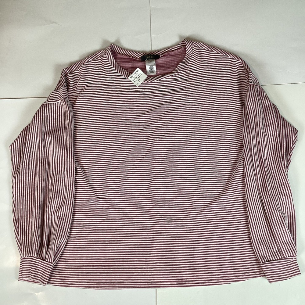 Miroh Womens Blouse Shirt Top Size S Small Long Sleeve Comfort Casual Solid New